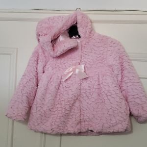 Pistachio soft with hoodie puffer jacket